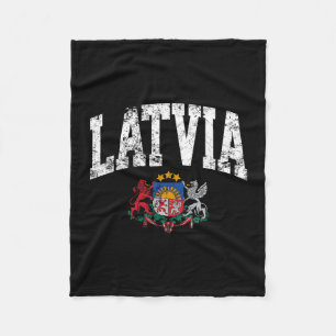 Latvia Vacation To Latvia Vacation Latvia Souvenir Fleece Blanket