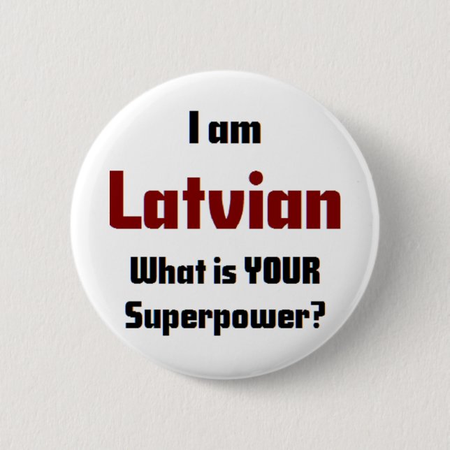 latvian 2 inch round button (Front)