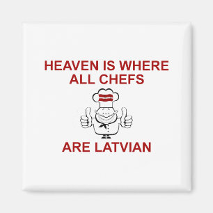 Latvian Chefs Magnet