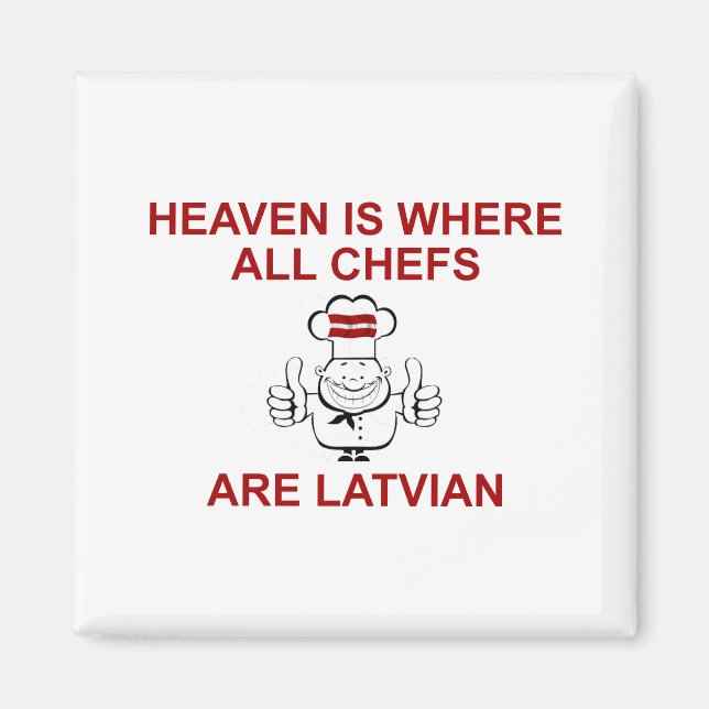Latvian Chefs Magnet (Front)