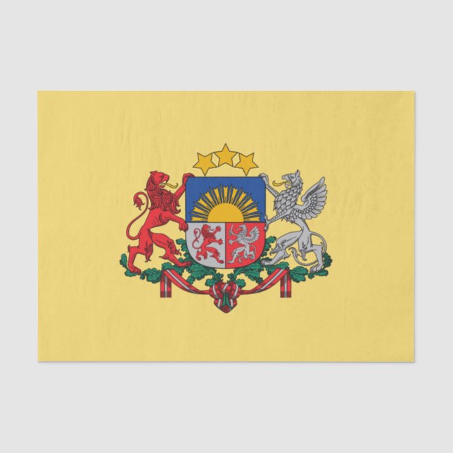 Latvian coat of arms tissue paper (Front)