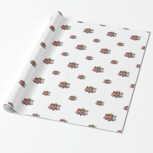 Latvian coat of arms wrapping paper