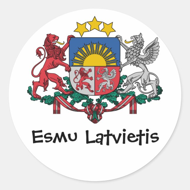Latvian crest sticker (Front)