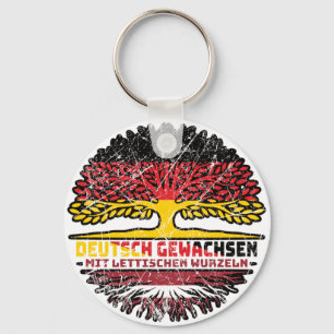 Latvian Deutsch Baum Wurzel Keychain