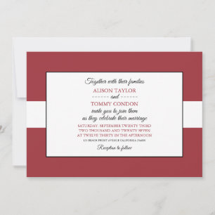 Latvian Flag, Flag of Latvia Wedding Invitation