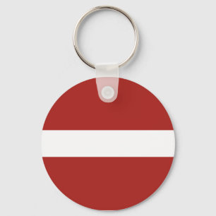Latvian Flag Keychain