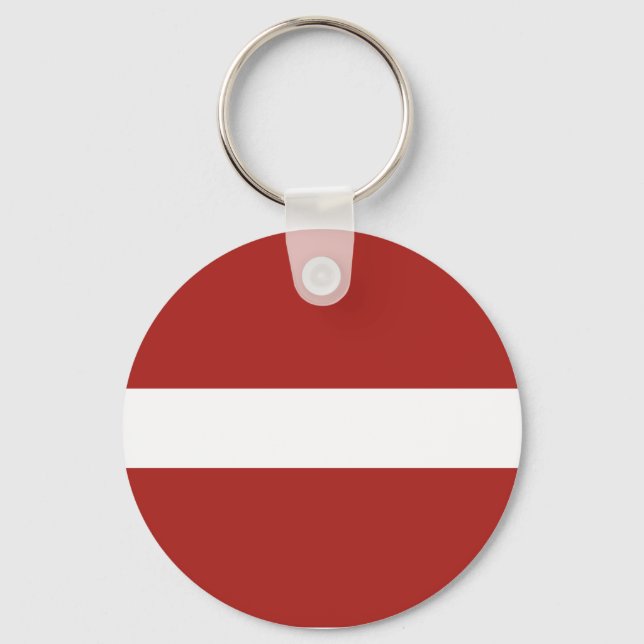 Latvian Flag Keychain (Front)