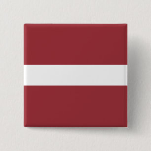 Latvian Flag (Latvia) 2 Inch Square Button
