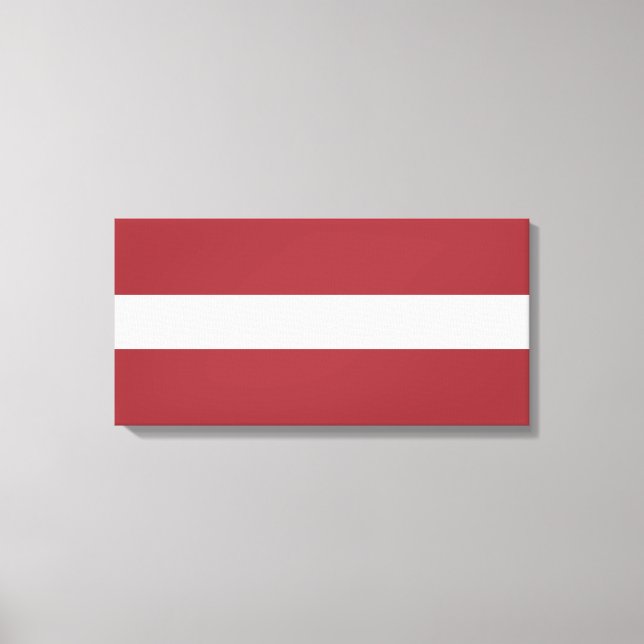 Latvian Flag (Latvia) Canvas Print (Front)