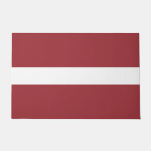 Latvian Flag (Latvia) Doormat