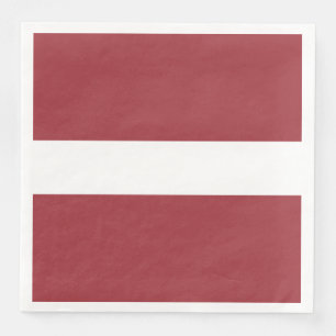 Latvian Flag (Latvia) Napkin