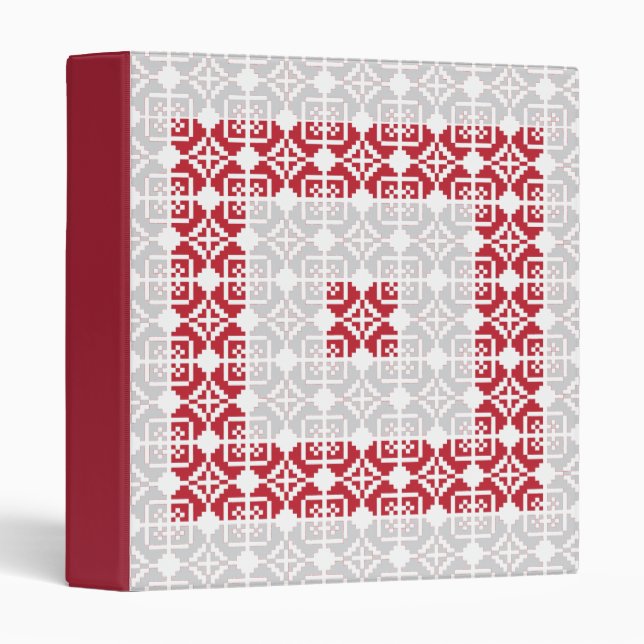 Latvian Morning SUN geometric pattern I Binder (Front/Spine)