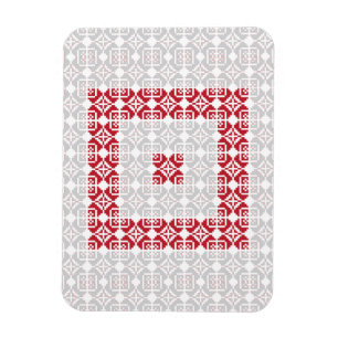 Latvian Morning SUN geometric pattern I Magnet