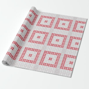 Latvian Morning SUN geometric pattern I Wrapping Paper