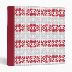 Latvian Morning SUN geometric pattern II Binder