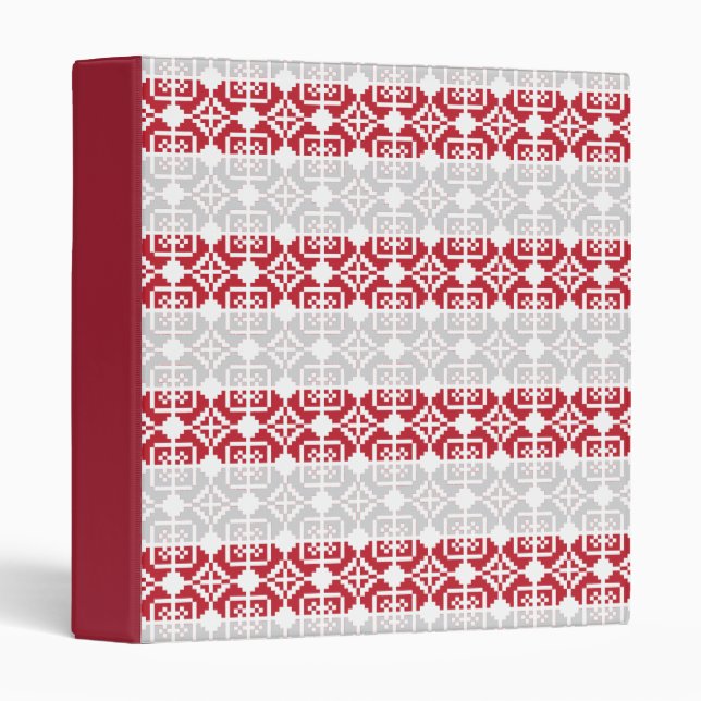 Latvian Morning SUN geometric pattern II Binder (Front/Spine)