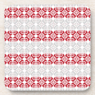 Latvian Morning SUN geometric pattern II Coaster