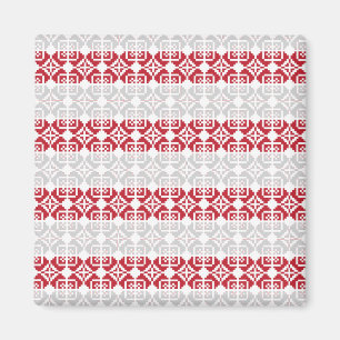 Latvian Morning SUN geometric pattern II Magnet