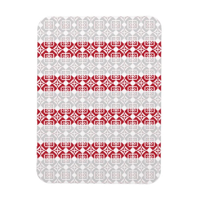 Latvian Morning SUN geometric pattern II Magnet (Vertical)