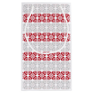 Latvian Morning SUN geometric pattern II Small Gift Bag