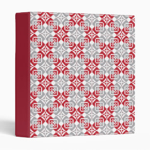 Latvian Morning SUN geometric pattern III Binder
