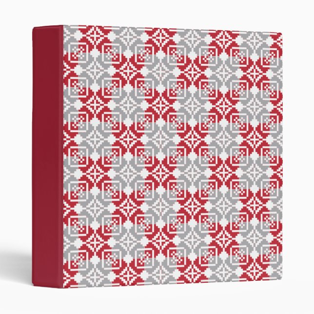 Latvian Morning SUN geometric pattern III Binder (Front/Spine)