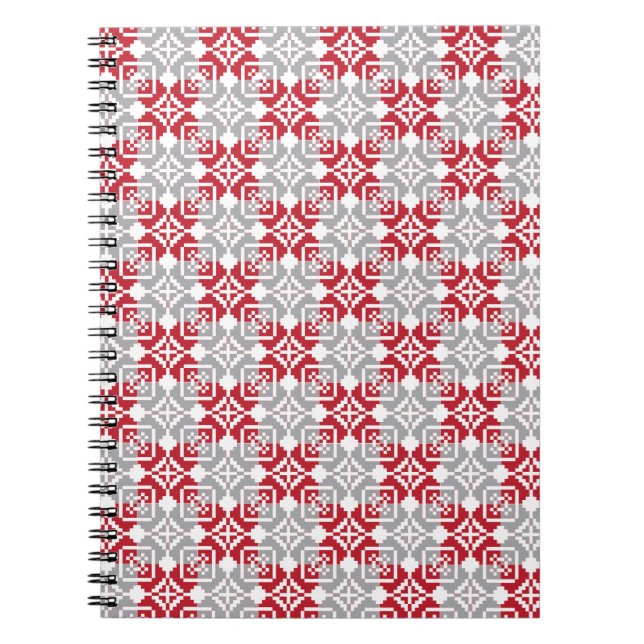 Latvian Morning SUN geometric pattern III Notebook (Front)