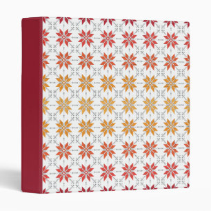 Latvian Morning SUN geometric pattern IV Binder