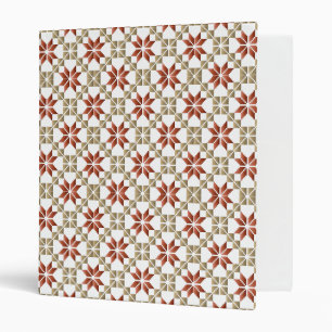 Latvian Morning SUN geometric pattern IX Binder