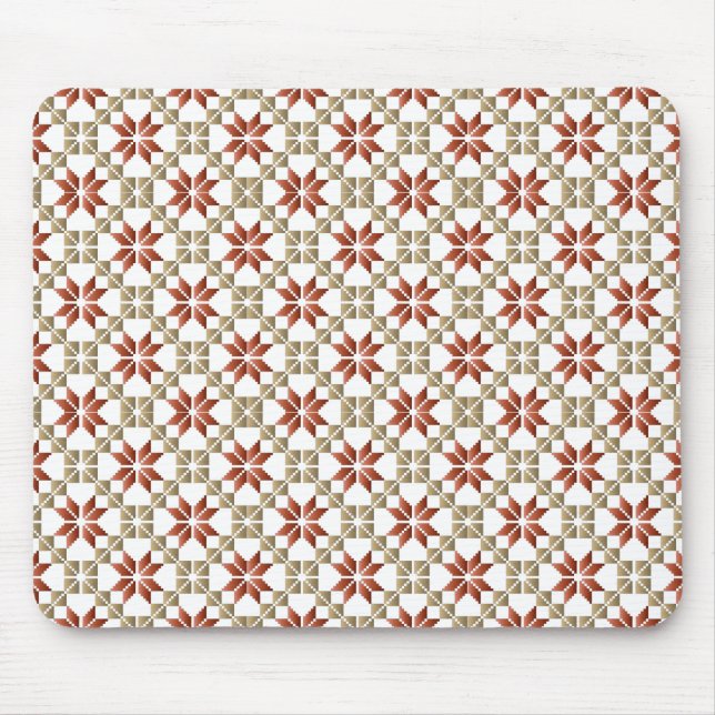 Latvian Morning SUN geometric pattern IX Mouse Pad (Front)