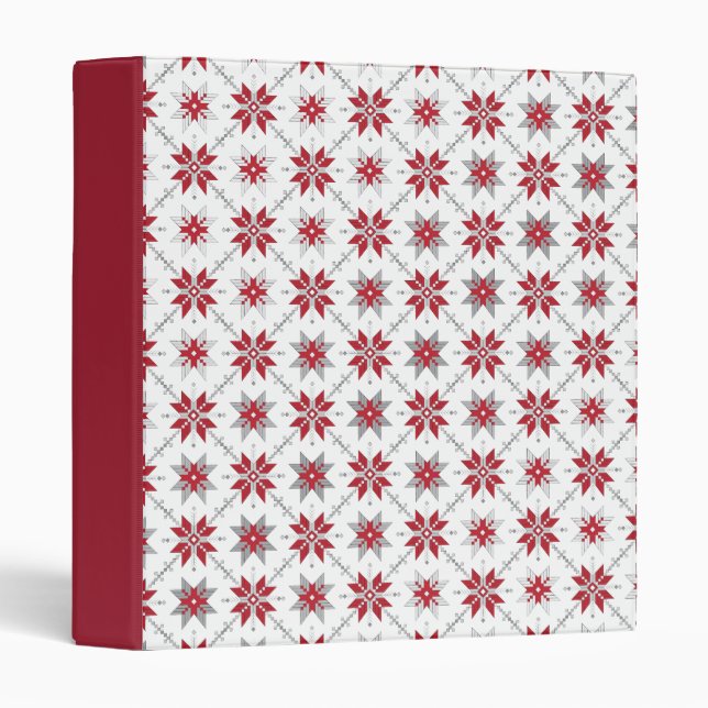 Latvian Morning SUN geometric pattern V Binder (Front/Spine)