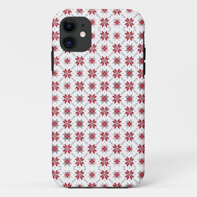 Latvian Morning SUN geometric pattern V Case-Mate iPhone Case (Back)