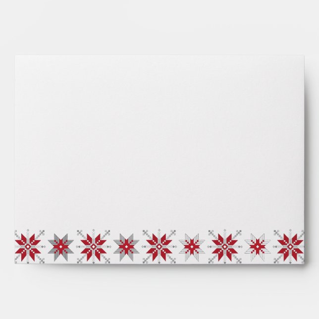 Latvian Morning SUN geometric pattern V Envelope (Front)