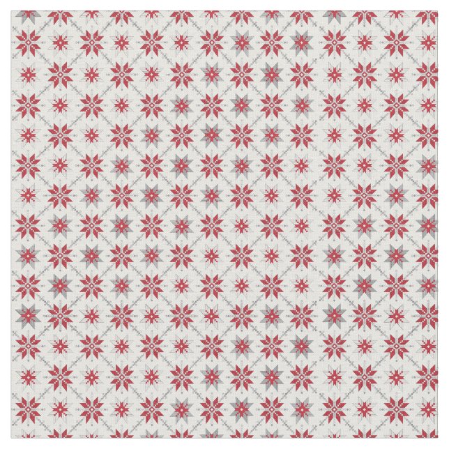 Latvian Morning SUN geometric pattern V Fabric (Close Up)