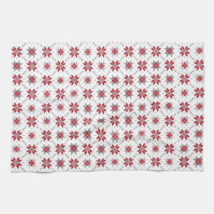 Latvian Morning SUN geometric pattern V Kitchen Towel