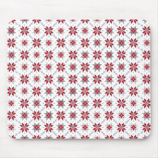 Latvian Morning SUN geometric pattern V Mouse Pad (Front)