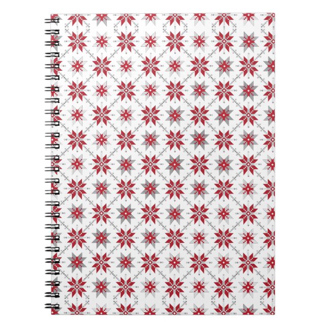 Latvian Morning SUN geometric pattern V Notebook (Front)