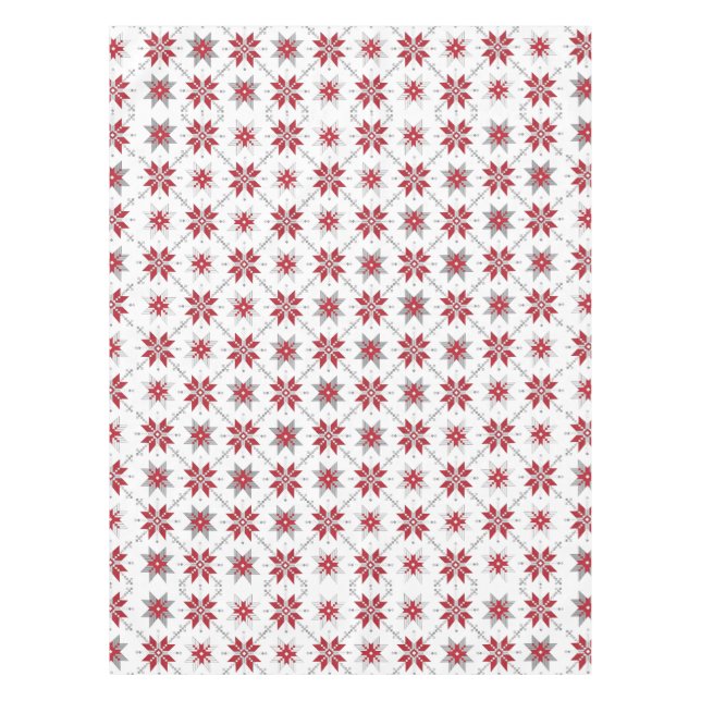 Latvian Morning SUN geometric pattern V Tablecloth (Front)