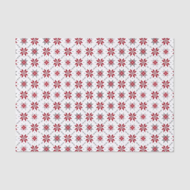 Latvian Morning SUN geometric pattern V Tissue Paper (Front)