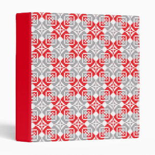 Latvian Morning SUN geometric pattern VI Binder