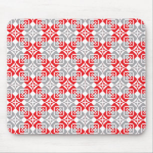 Latvian Morning SUN geometric pattern VI Mouse Pad