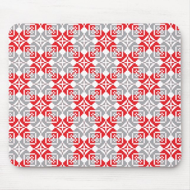 Latvian Morning SUN geometric pattern VI Mouse Pad (Front)