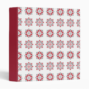 Latvian Morning SUN geometric pattern VII Binder