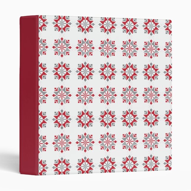Latvian Morning SUN geometric pattern VII Binder (Front/Spine)