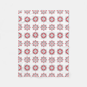 Latvian Morning SUN geometric pattern VII Fleece Blanket
