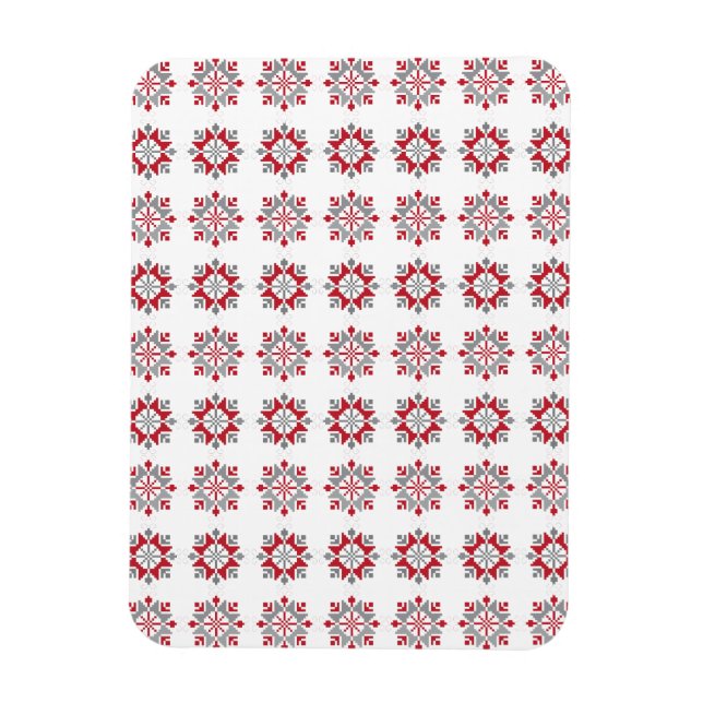 Latvian Morning SUN geometric pattern VII Magnet (Vertical)