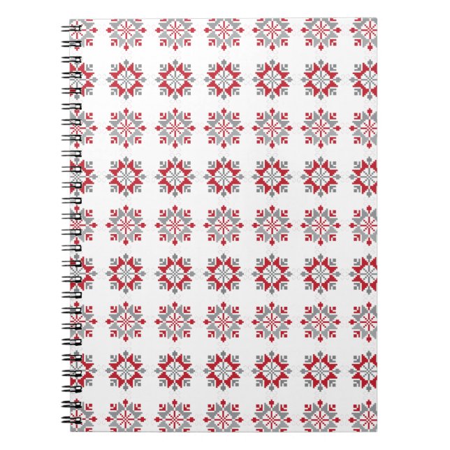 Latvian Morning SUN geometric pattern VII Notebook (Front)
