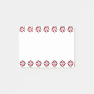 Latvian Morning SUN geometric pattern VII Post-it Notes