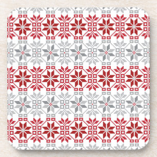 Latvian Morning SUN geometric pattern VIII Coaster