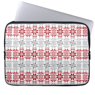 Latvian Morning SUN geometric pattern VIII Laptop Sleeve